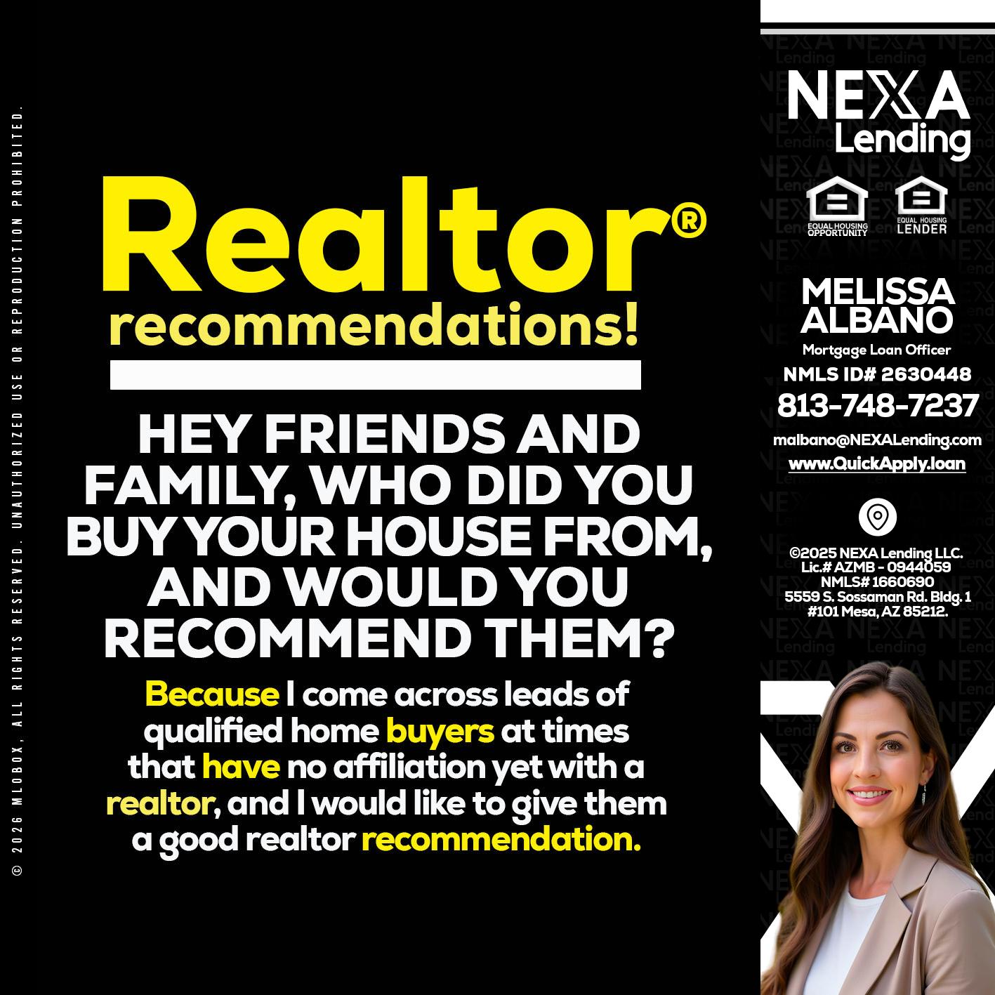 REALTOR - Melissa Albano -Mortgage Loan Officer