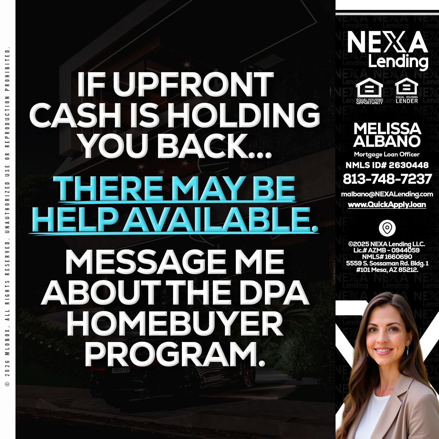 IF UPFRONT - Melissa Albano -Mortgage Loan Officer