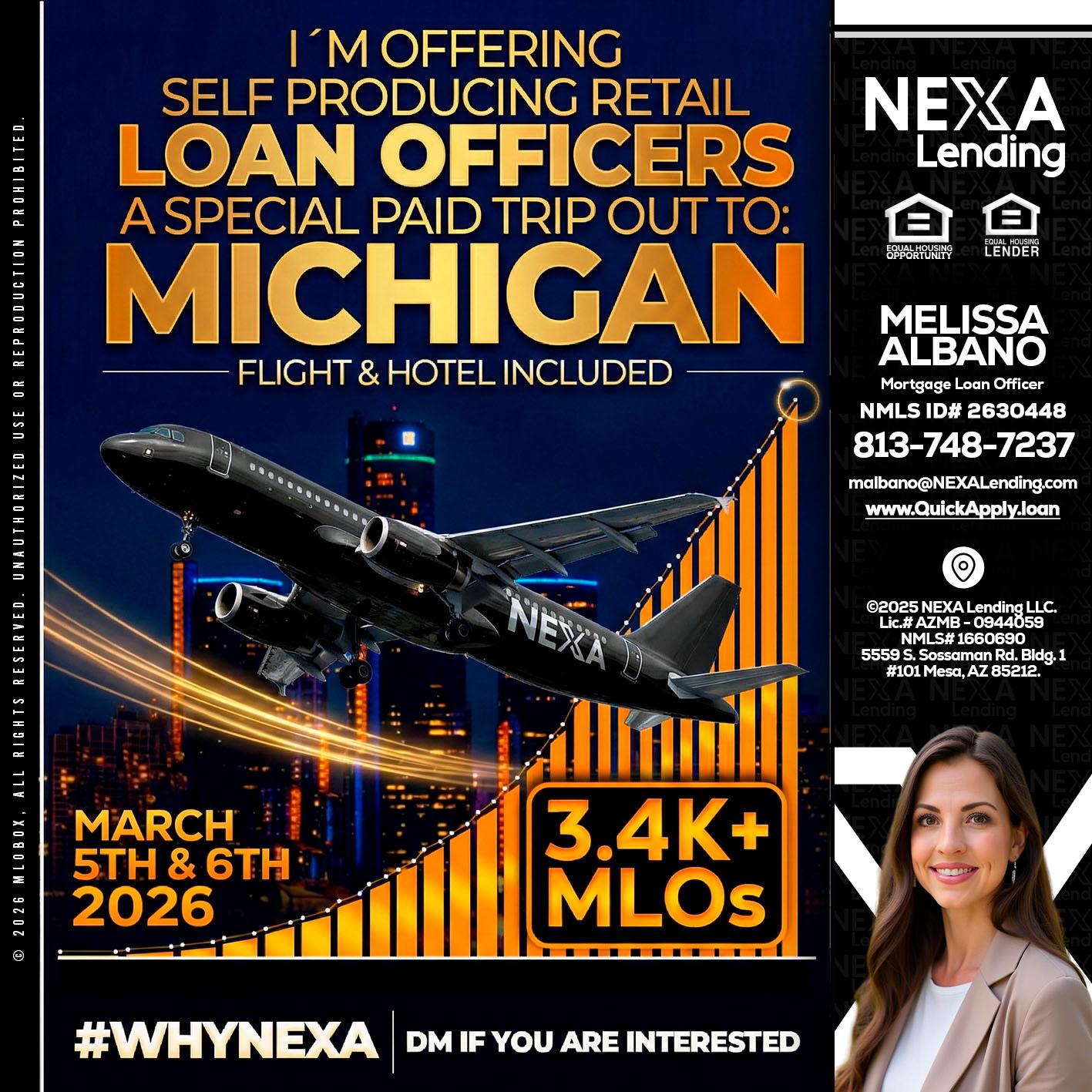 MICHIGAN - Melissa Albano -Mortgage Loan Officer
