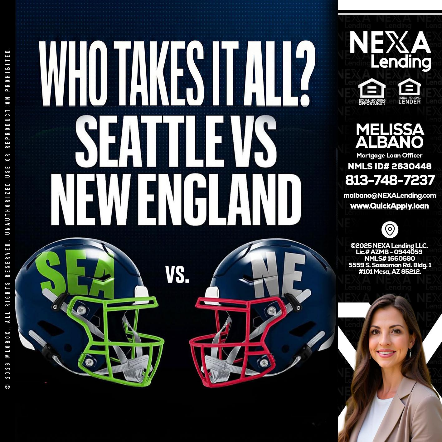 WHO TAKE IT ALL? - Melissa Albano -Mortgage Loan Officer