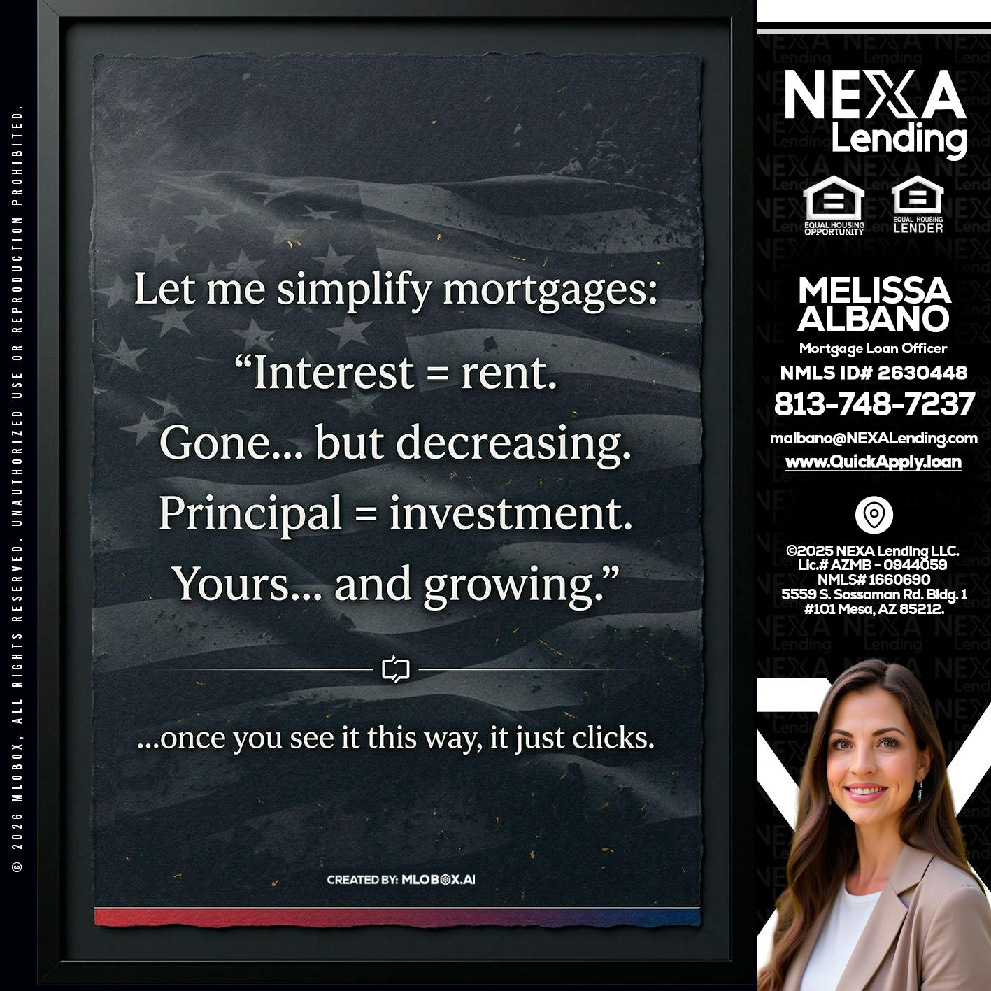 LET ME SIMPLIFY - Melissa Albano -Mortgage Loan Officer