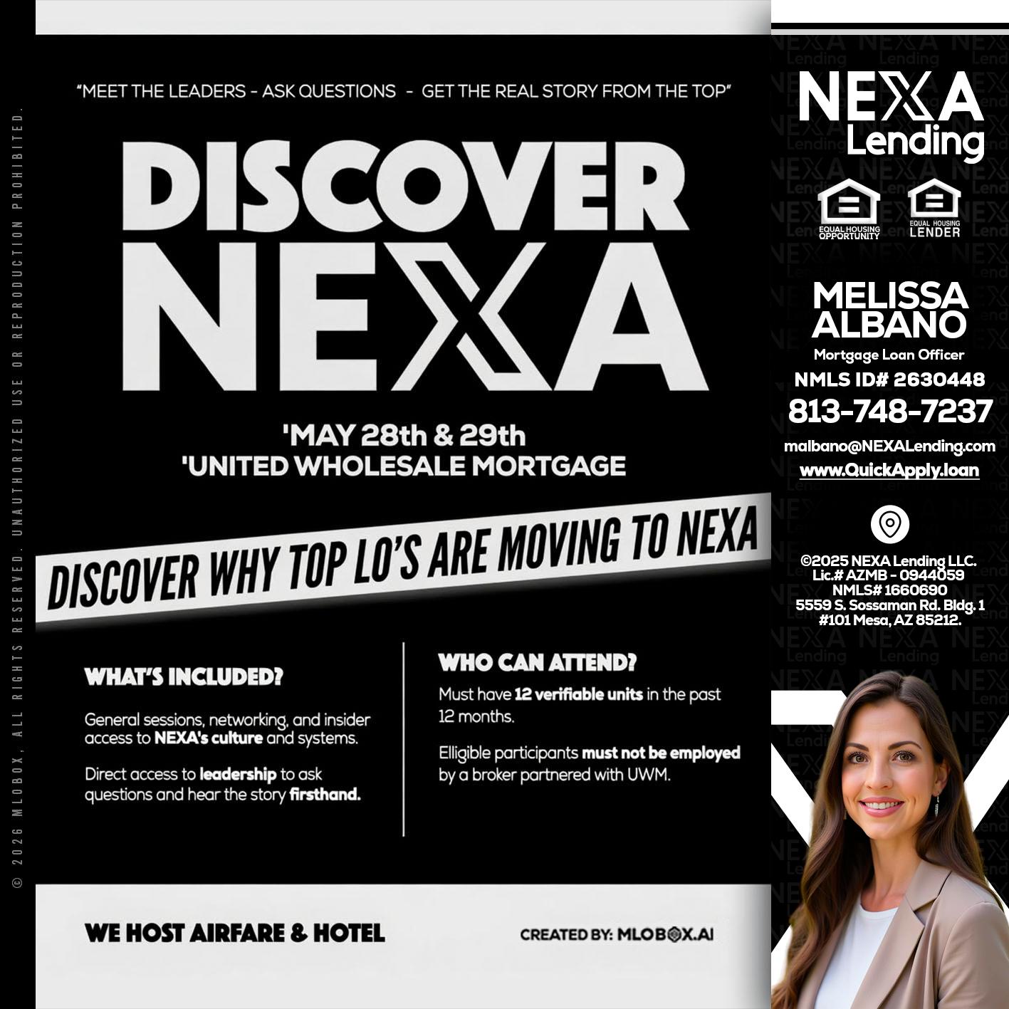 DISCOVER NEXA - Melissa Albano -Mortgage Loan Officer