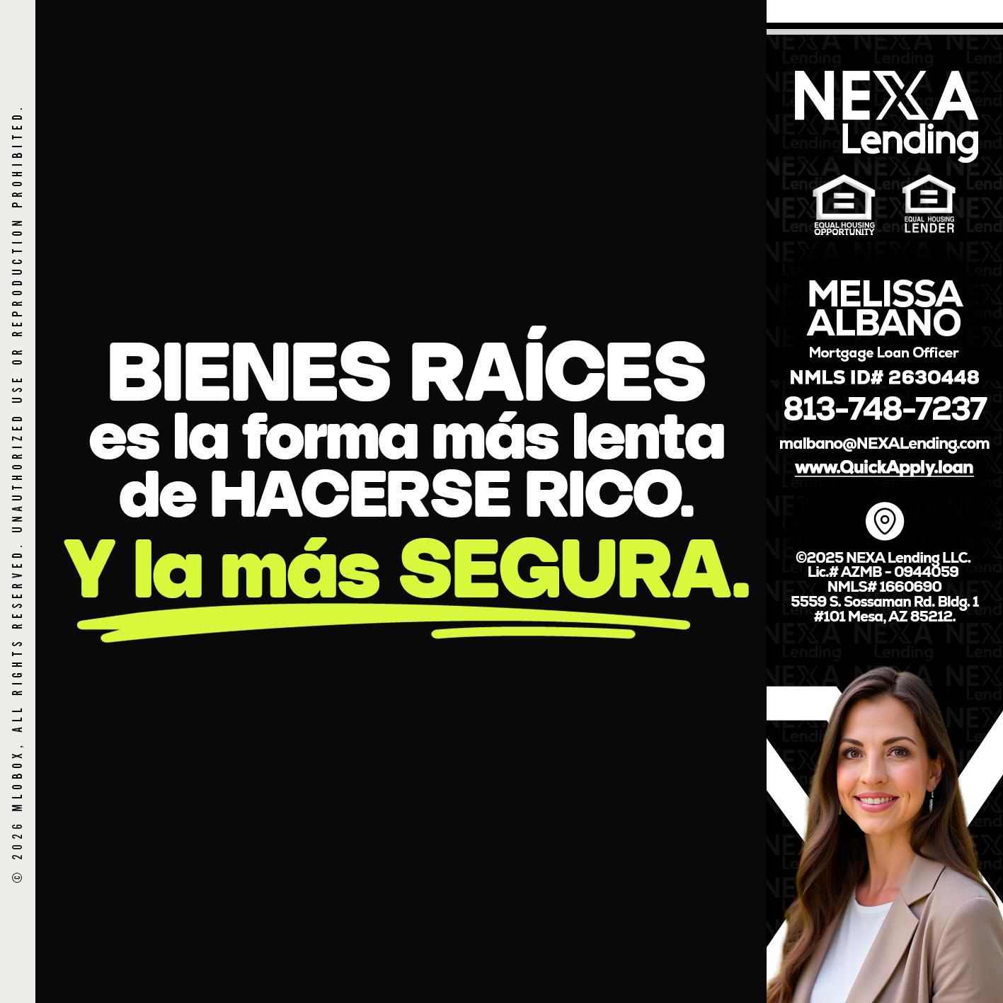 bienes raíces - Melissa Albano -Mortgage Loan Officer