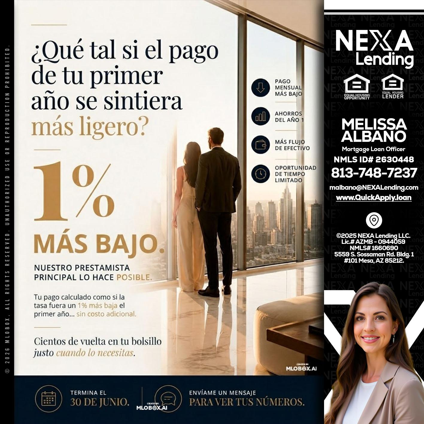 que tal si - Melissa Albano -Mortgage Loan Officer
