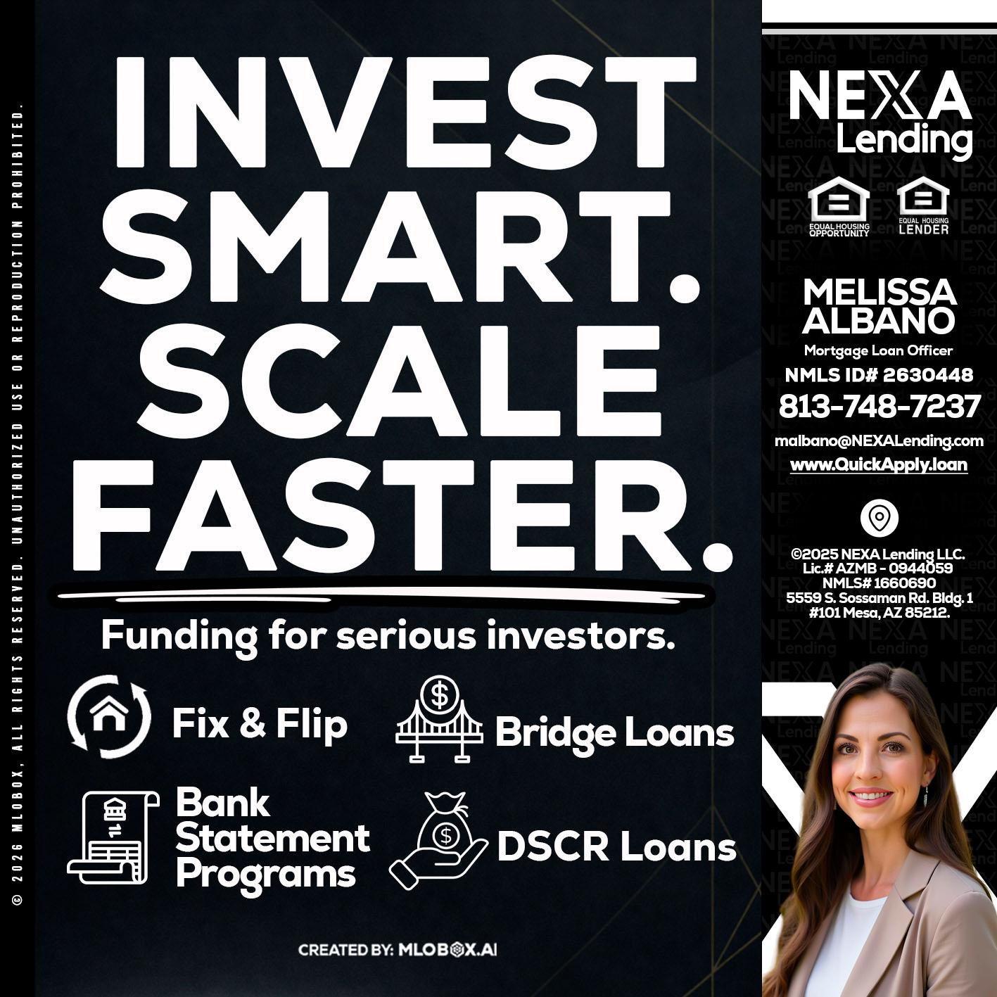 INVEST SMART - Melissa Albano -Mortgage Loan Officer