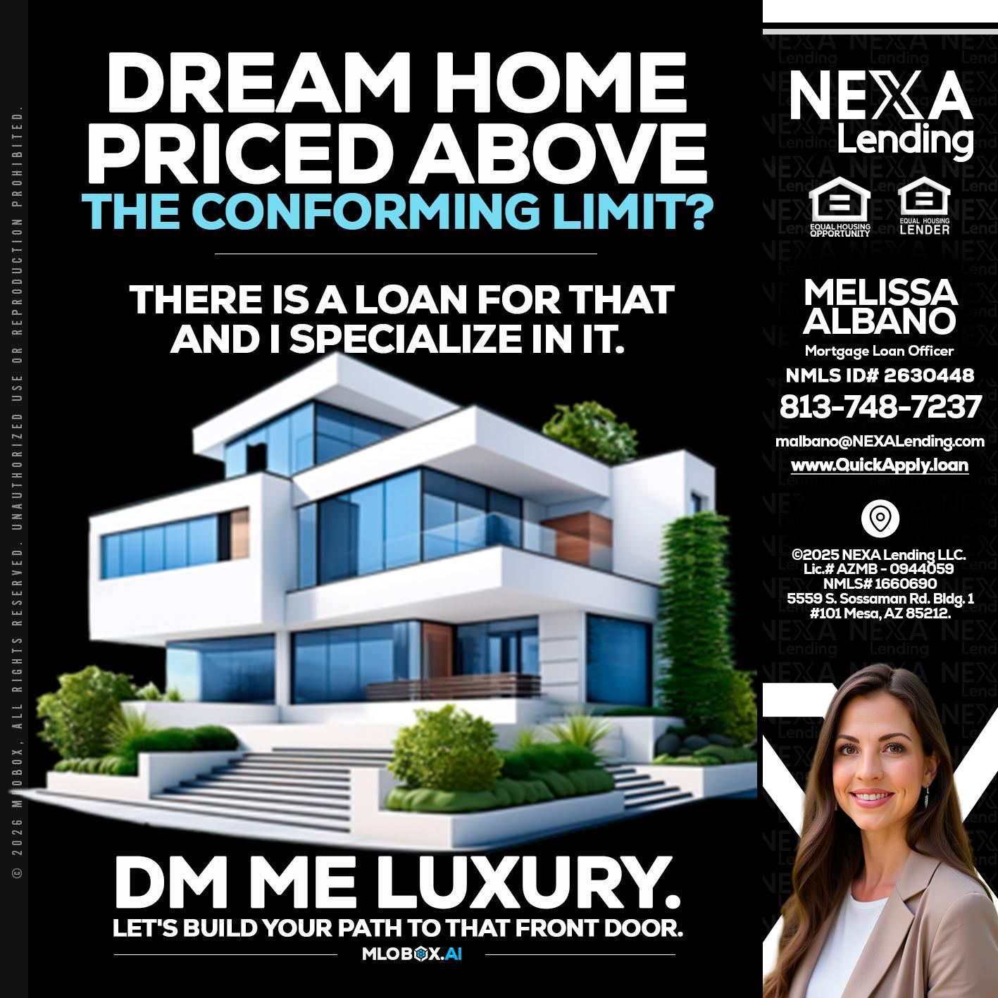 DREAM HOME - Melissa Albano -Mortgage Loan Officer