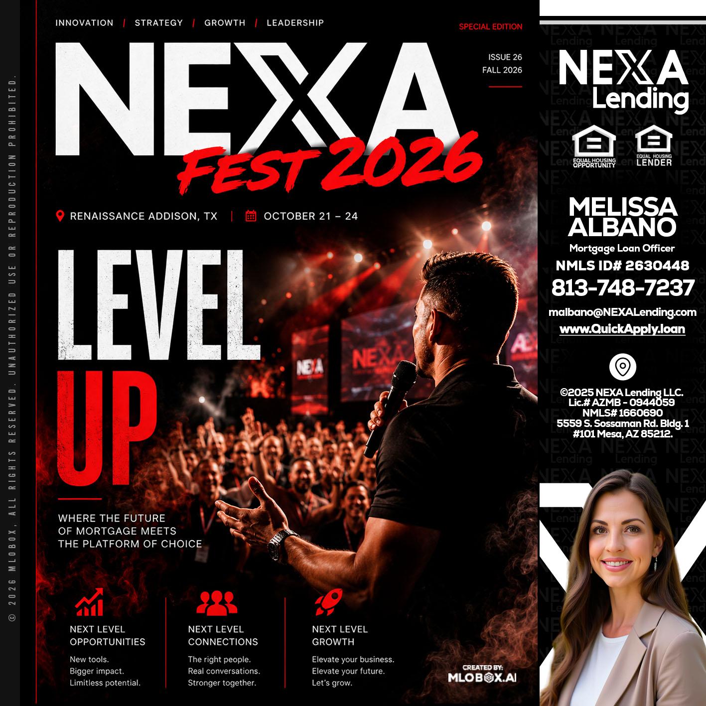NEXA FEST 2026 - Melissa Albano -Mortgage Loan Officer
