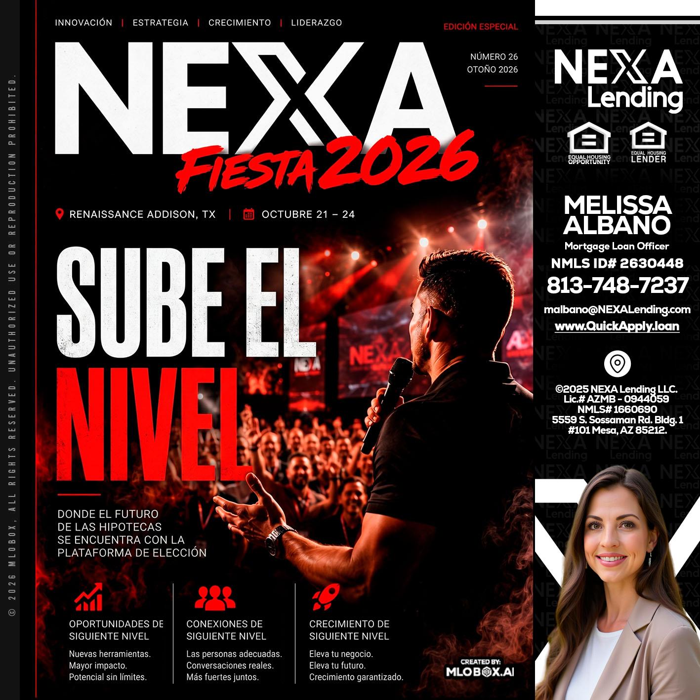 NEXA fiesta 2026 - Melissa Albano -Mortgage Loan Officer