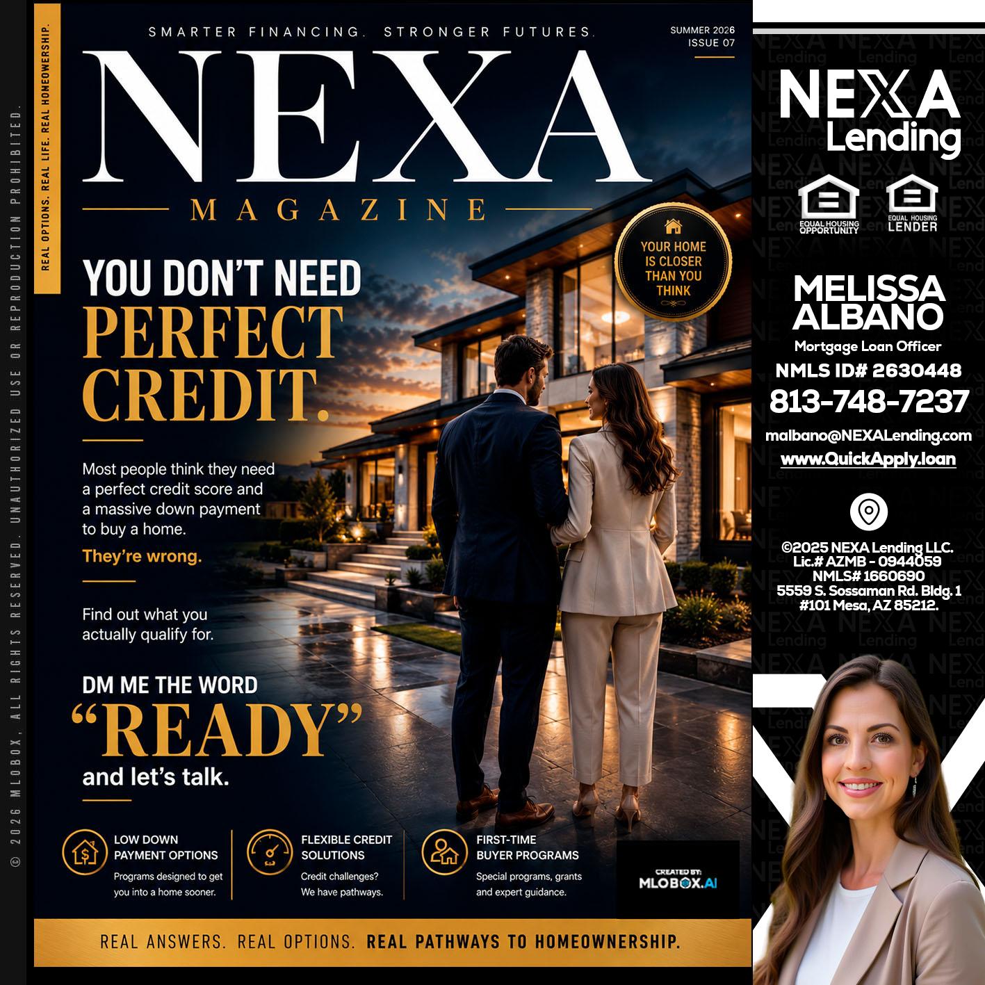 NEXA MAGAZINE - Melissa Albano -Mortgage Loan Officer