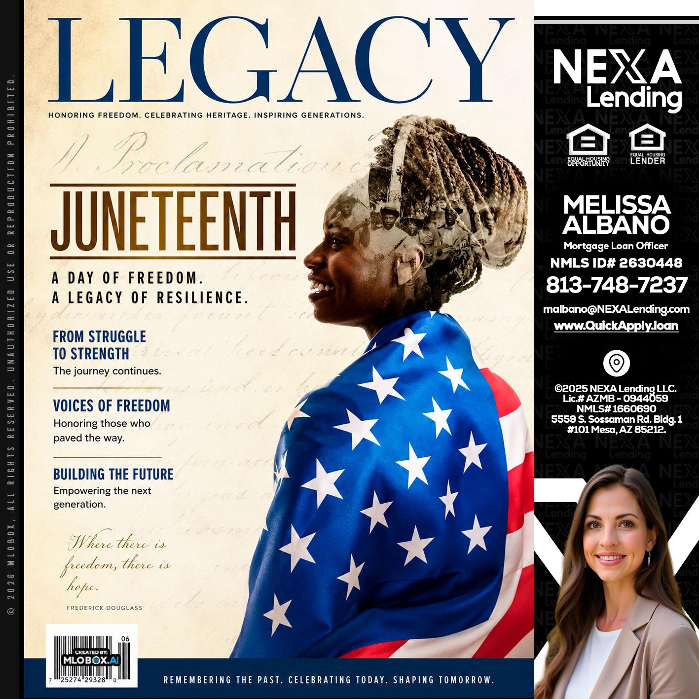 LEGACY - Melissa Albano -Mortgage Loan Officer