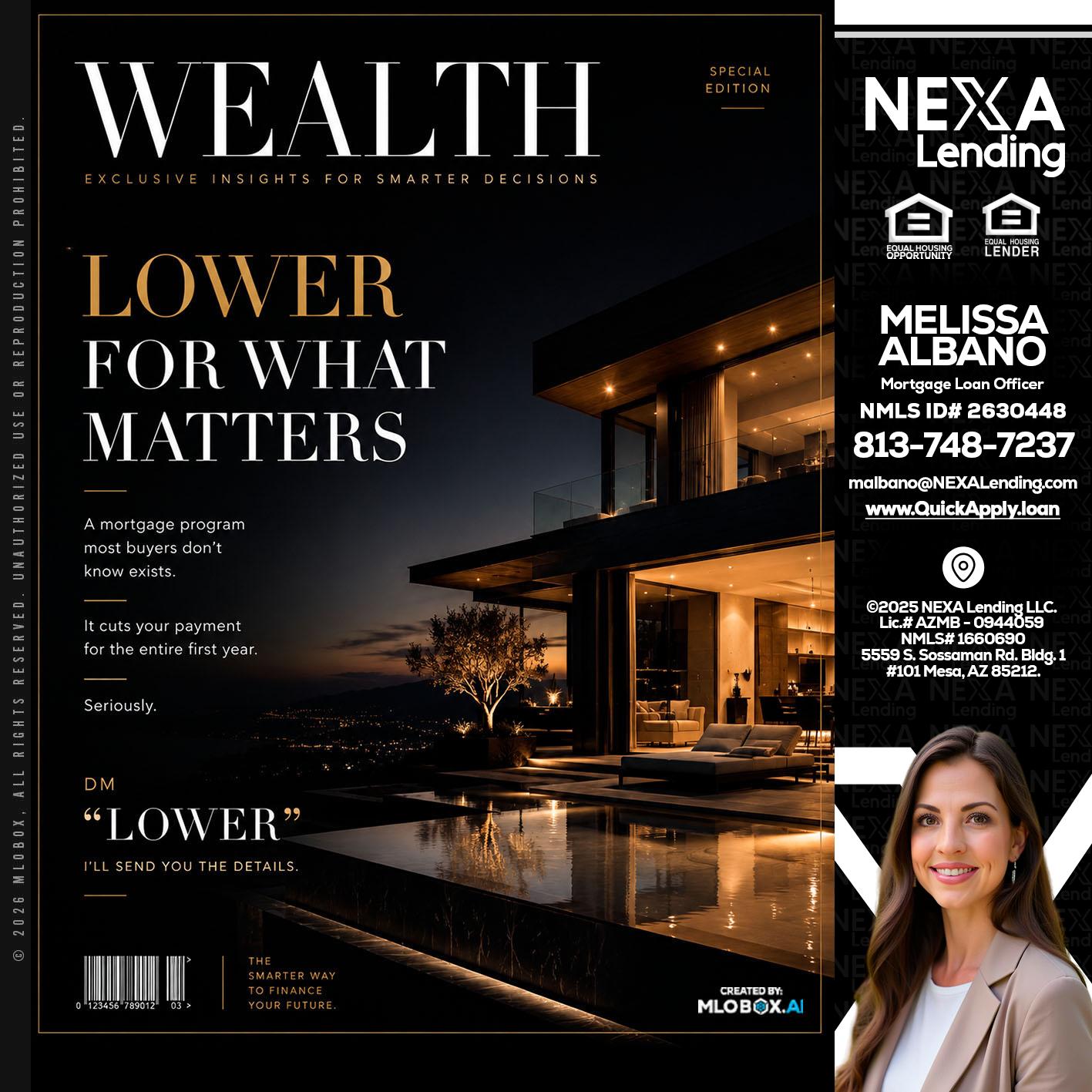 WEALTH - Melissa Albano -Mortgage Loan Officer