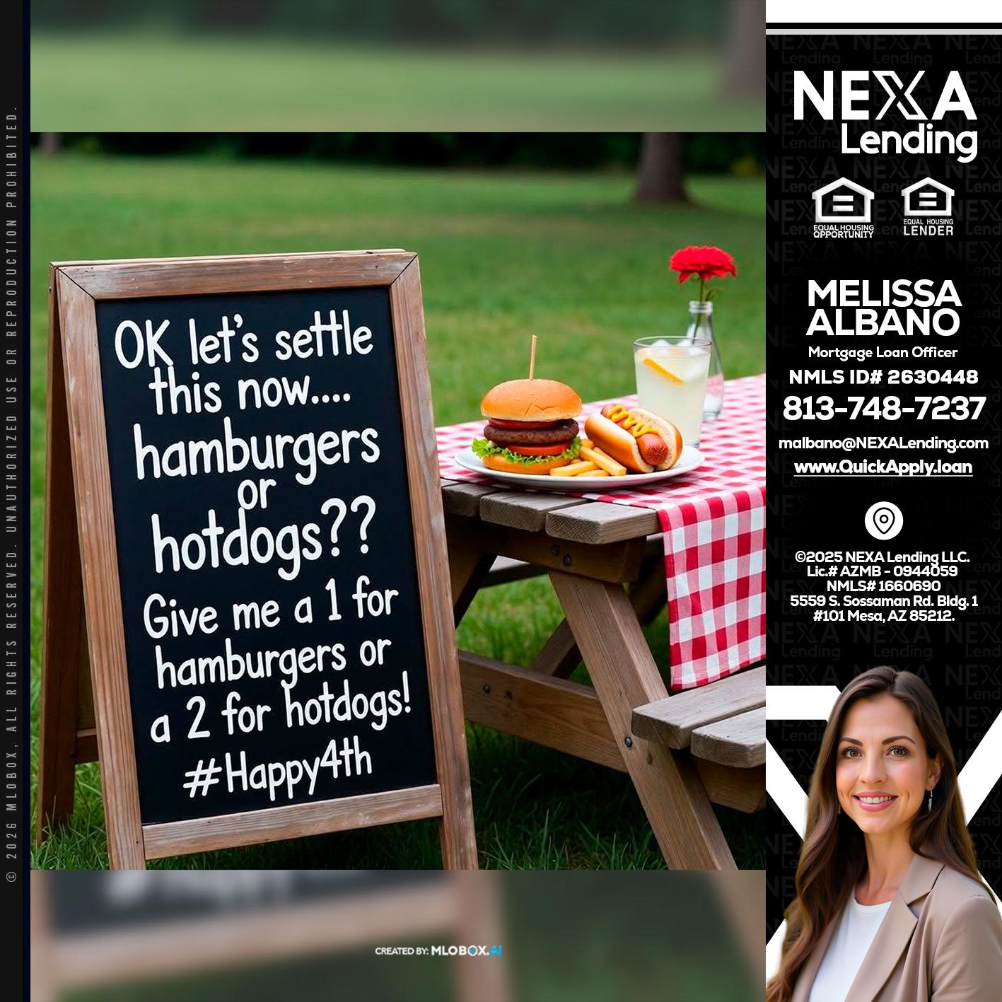 let settle this - Melissa Albano -Mortgage Loan Officer