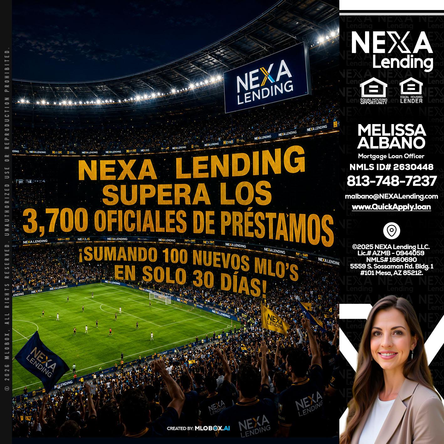 NEXA SUPERA - Melissa Albano -Mortgage Loan Officer