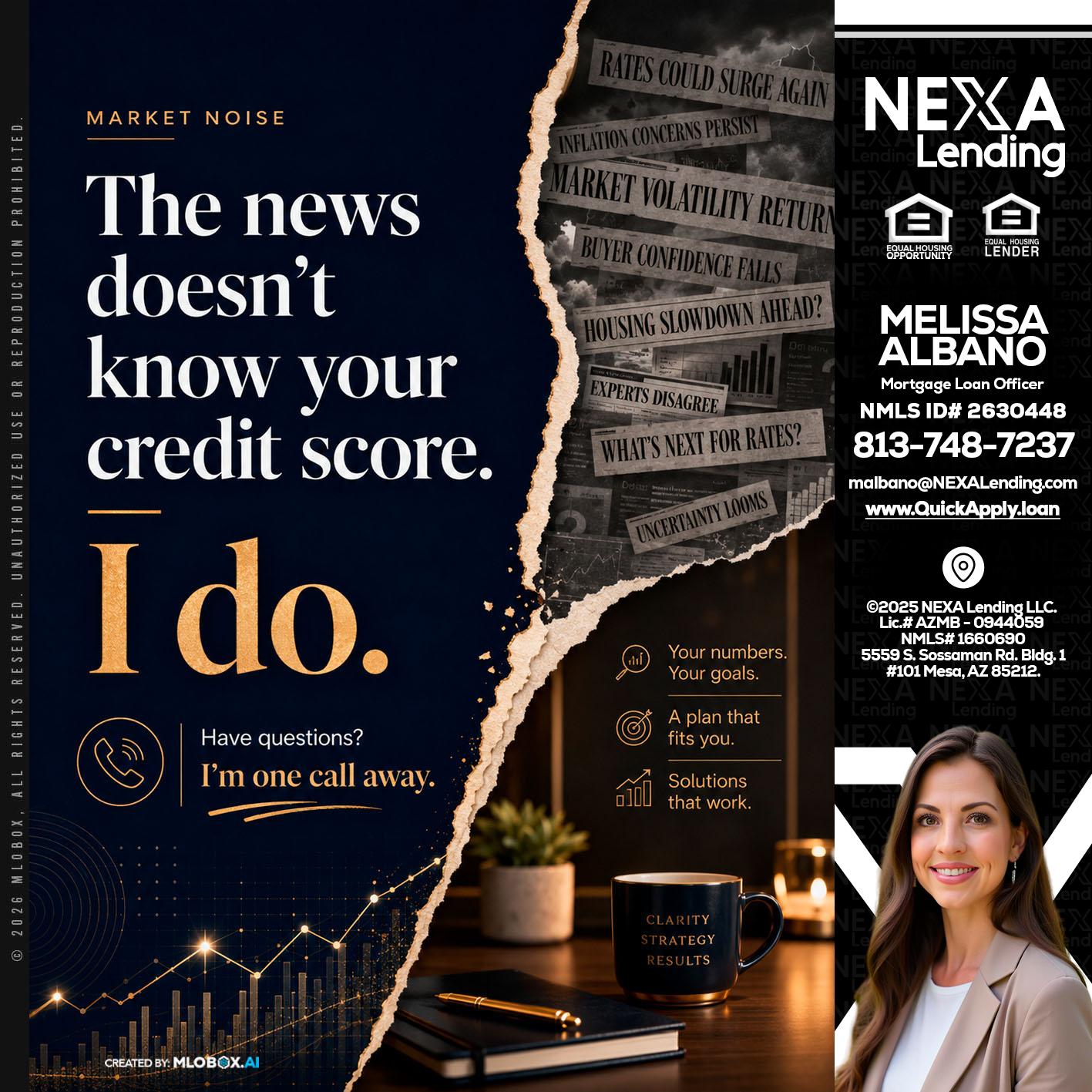MARKET NOISE - Melissa Albano -Mortgage Loan Officer