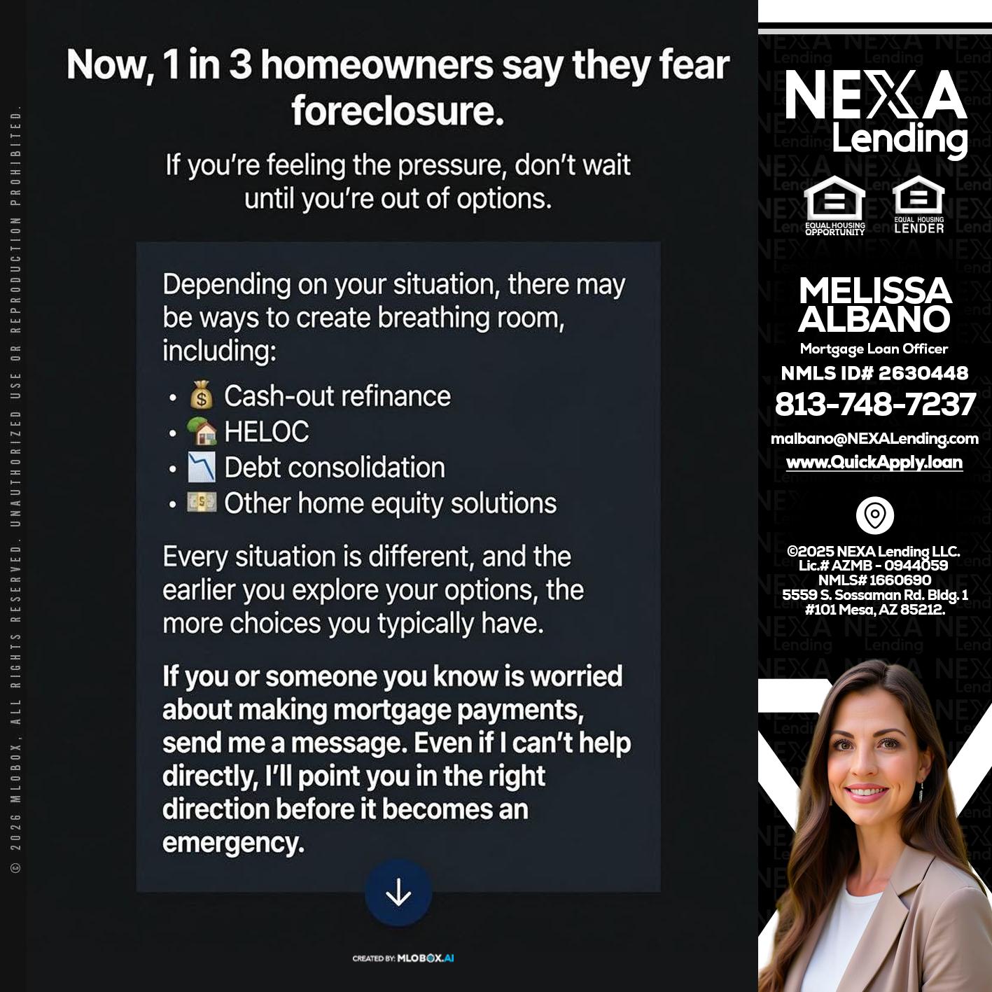 NOW - Melissa Albano -Mortgage Loan Officer