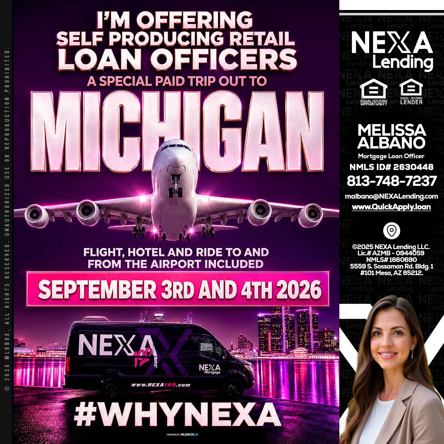 MICHIGAN TRIP - Melissa Albano -Mortgage Loan Officer
