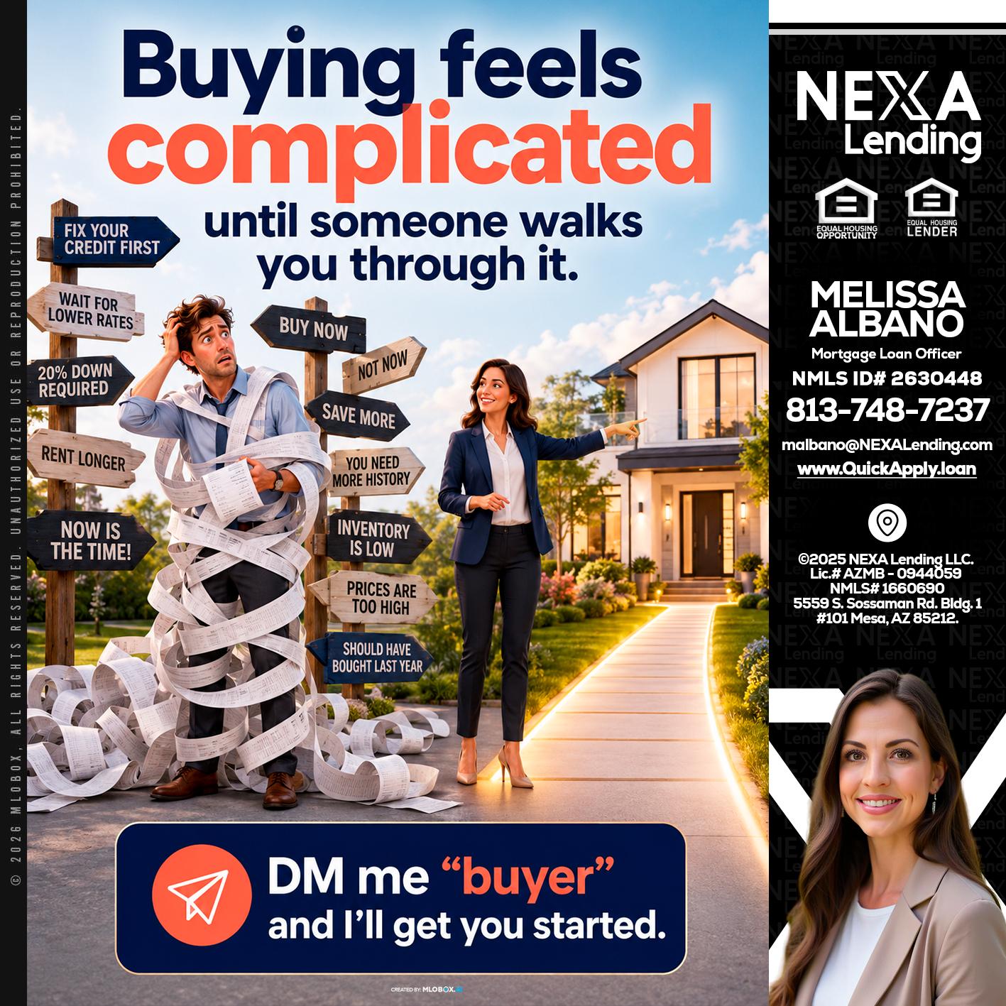 buying feels - Melissa Albano -Mortgage Loan Officer